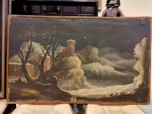 The Four Seasons, set of 4 overdoor landscapes from the 18th century (103cm x 63cm height)