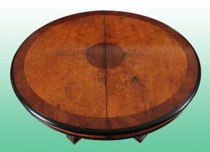 Mesa Oval Francesa Extensível do Século XIX em Jacarandá e Nogueira