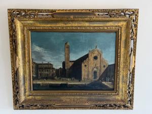Veduta di Venezia ( basilica di Santa Maria dei frari) 