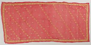 Rare red Indian wedding veil - B/1565 -