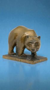 Erik Lindberg - Orso in Bronzo - Svezia Inizio XX Secolo 