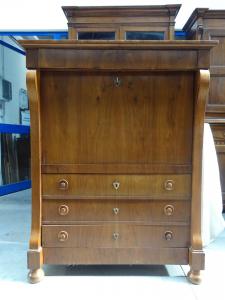 Secretaire in ciliegio Impero a bretella prima metà XIX sec. Francia