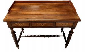 Scrivania scrittoio Nord Europa Stile Biedermeier del 1800 in palissandro