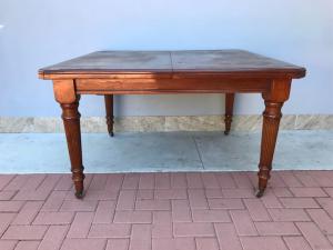 Mesa Inglesa Extensível em Mogno - Restaurada (em andamento)_car 2483