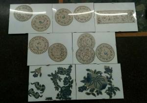 Bordados Chineses, Lote de Bordados Chineses Antigos, Arte Oriental
