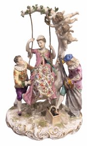 GRUPPO IN PORCELLANA "MEISSEN" - GERMANIA