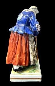 Porzellanfigur einer bettelnden Frau. Manufaktur Ginori-Capodimonte. - Foto 6