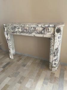 Louis XVI marble fireplace 165x40x113h