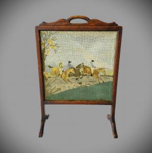 English fireplace screen, early 20th century