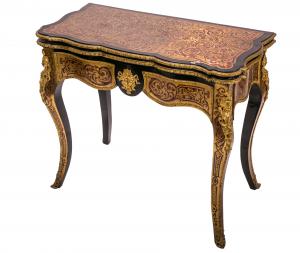 Tavolino Boulle da gioco