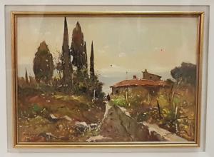 Gianfranco Curandai "Path with trees"