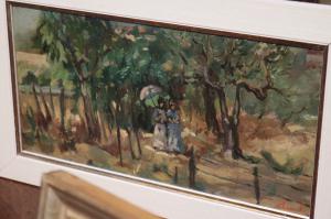 Collection of 5 Post-Macchiaioli Paintings, Tuscany, 20th Century - Foto 5