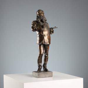 Pittore in Bronzo Vincenzo Gemito Italia Seconda Metà '900