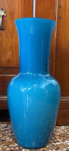 Grande Vaso in vetro,  opalino di Venini h cm 51 VENDUTO 