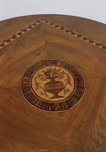 RUNDER TISCH MIT INLAY, MITTE 19. JAHRHUNDERT - Foto 5