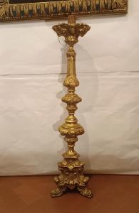 TORCHIERE AUS BLECHVERGOLDUNG, ENDE DES 18. JAHRHUNDERTS