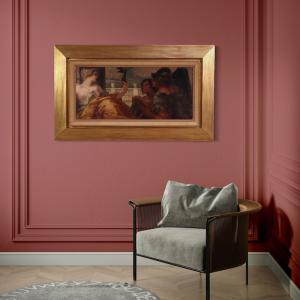 Quadro assinado por Pompeo Massani, alegoria da Vitória - Foto 5