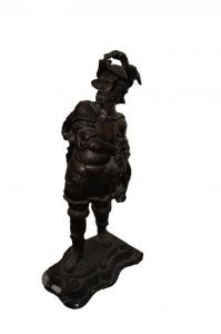 Coppia di grandi sculture Cavalieri in bronzo del 1900