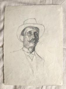 Desenho a lápis sobre papel (do arquivo de Arturo Pietra).