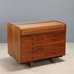 Desk unit '804' by Gianfranco Frattini, produced by Bernini, 1960s-1970s