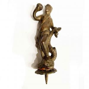 1600s Bronze Venus figure with Dolphin