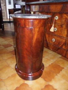 COMODINO A CILINDRO STILE IMPERO 800 RESTAURATO