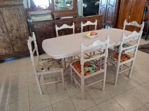 Tavolo in legno ovale Shabby Chic  - Foto 6