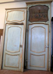 ptl225 nr 4 porte laccate con sovraporta dipinto 