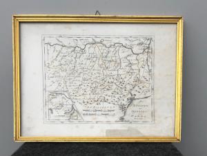 Stampa del ducato di Parma e Piacenza.Autore: F. J. Reilly - Die Staaten des Herzogs von Parma - 1791.