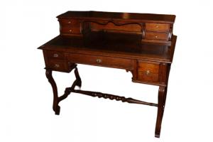 Scrittoio Rustico di inizio 1800 Francese In Legno di Rovere
