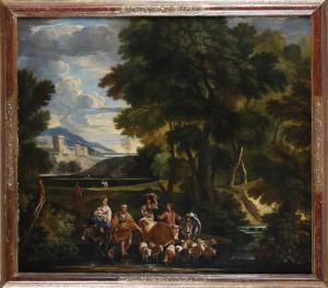 Pieter Mulier, The Tempest (Haarlem 1637 Milan 1701) Flight into Egypt, oil on canvas