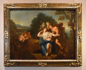 Idillio tra Dionisio e Arianna, Antoine Coypel (Parigi 1661 - 1722) Bottega