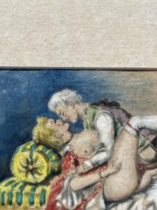 Pintor francês (séc. XIX) - Cena erótica. - Foto 6
