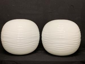 Lampade rotonde ad onde in vetro di Murano