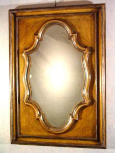 Specchiera vintage in legno laccato