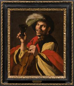 Niederländische Schule des 17. Jahrhunderts. Wandernder Musiker