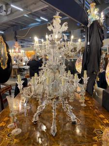 Murano glass chandelier with 10 lights