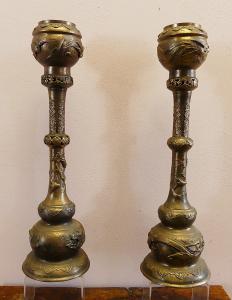 PAIR OF MEIJI PERIOD KORO