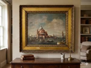 Dipinto ad Olio su Tela raffigurante Laguna di Venezia - Conservato_car 3430