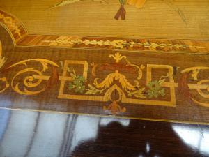 Tavolo \ scrittoio finemente intarsiato Napoleone III Francia - Foto 7