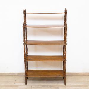 Nussbaum-Etagere, Original Luigi Filippo, Epoche Mitte des 19. Jahrhunderts