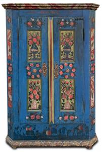 Painted Wardrobe dated 1850