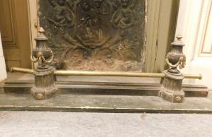 al193 - paracenere con coppe e festoni, epoca '800, cm l 110 x h 34