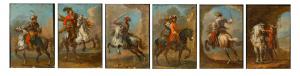 August Querfurt (1696, Wolfenbüttel – 1761, Vienna), attr., Compositions with knights
