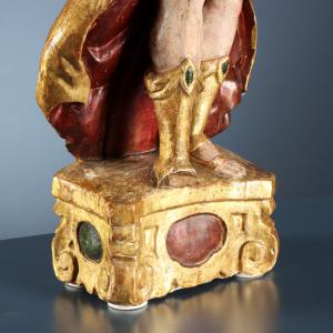 Pair of Baroque Candlestick Angels, Italy, 17th Century - Foto 8