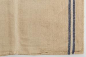 Tela francese écru con righe blu - B/835 -