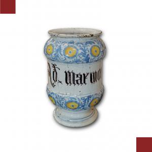 ALBARELLO DE FARMÁCIA DE FAENZA DO SÉCULO XVIII