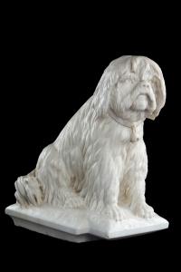 Escultura representando um Cão