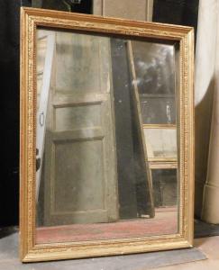 specc440 - gilded wooden mirror, 19th century, measures cm W 50 x H 68
