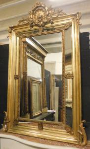 SPECC491 - Gilded mirror, 19th century, cm W103 x H 160